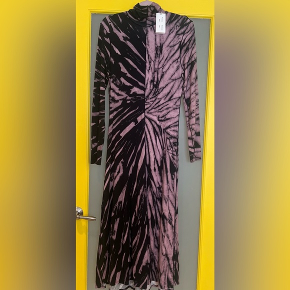 Proenza Schouler Dresses & Skirts - Proenza Schouler Elegant Black and Pink Long Flowing Jersey style Dress
